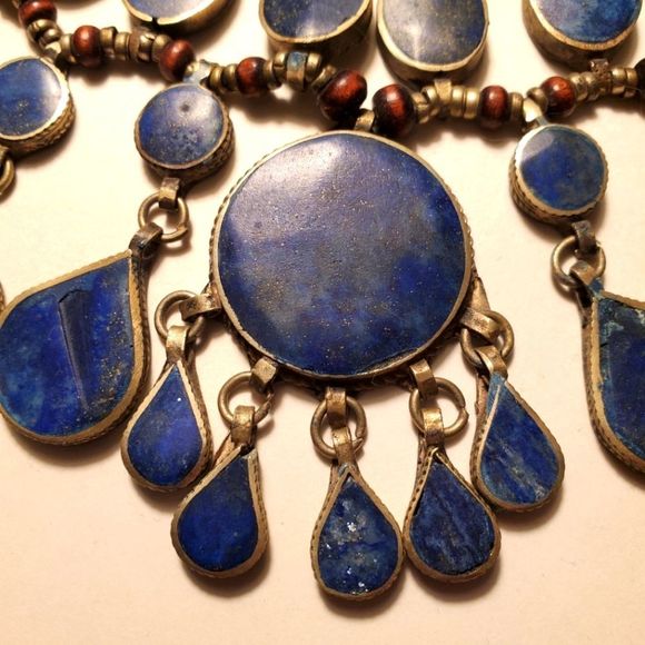 Vintage Lapis Lazuli Necklace - Picture 6 of 6